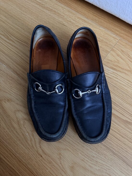 Black Gucci Leather Loafers main image 12